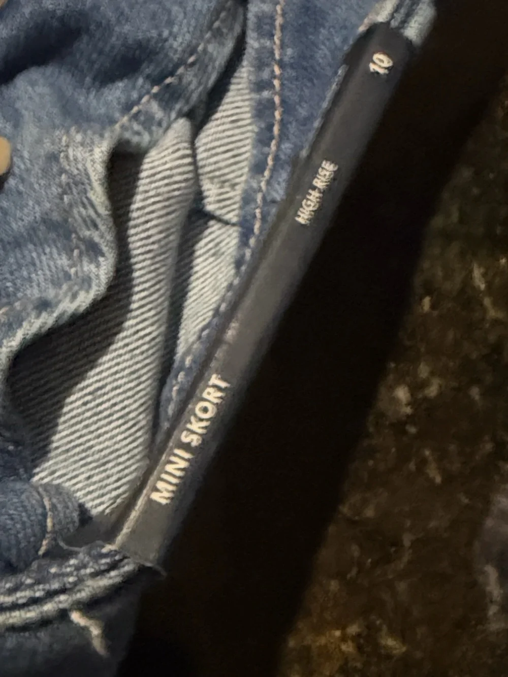 American Eagle Outfitters Blue Denim Wrap Mini Skirt